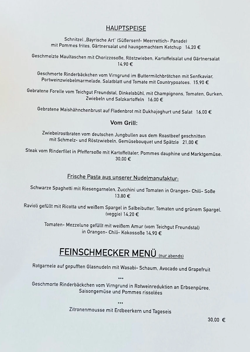 Speisekarte photo 2