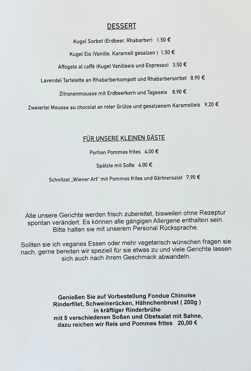 Speisekarte photo 3