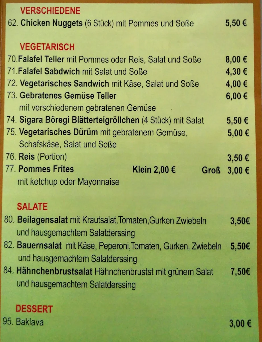 Speisekarte photo 6