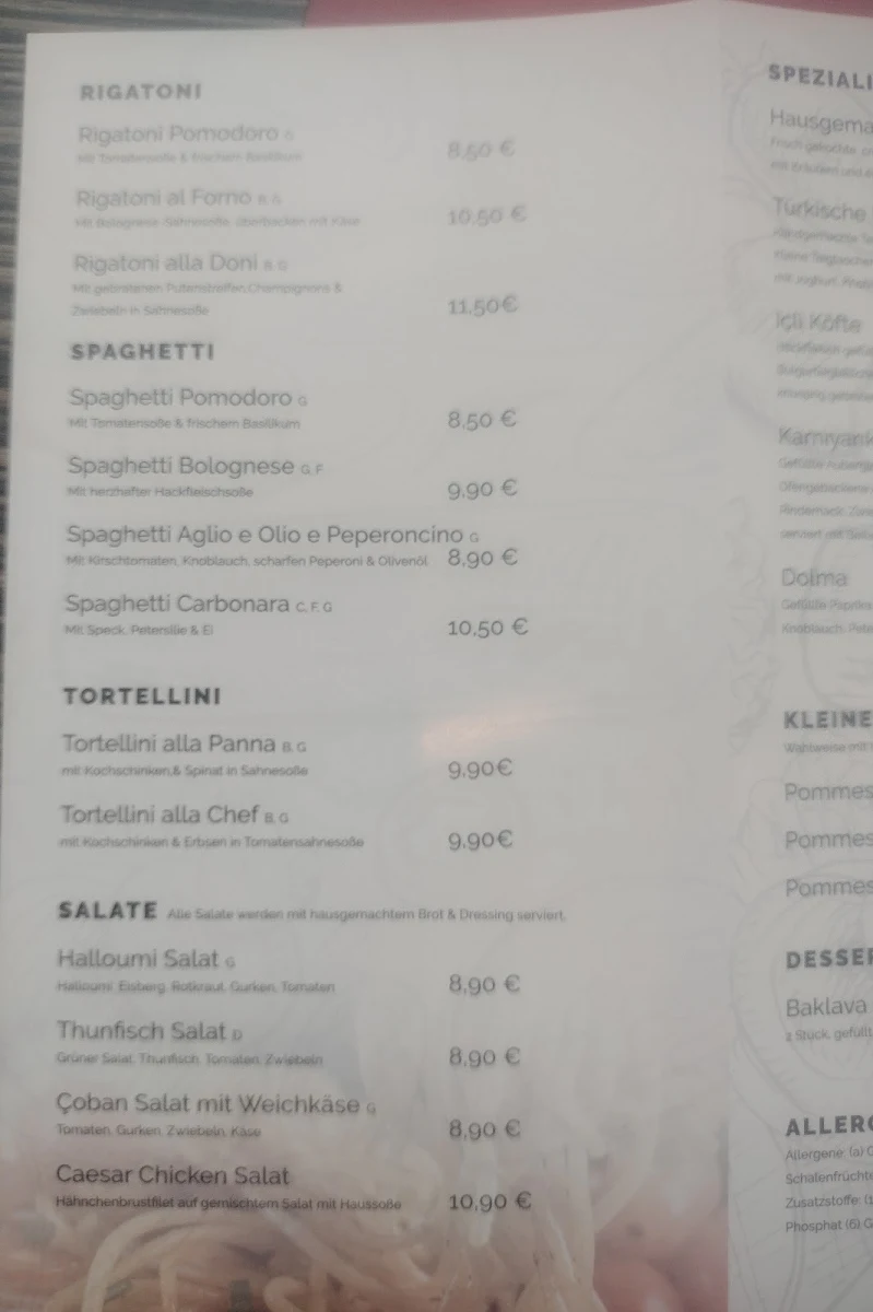 Speisekarte photo 4