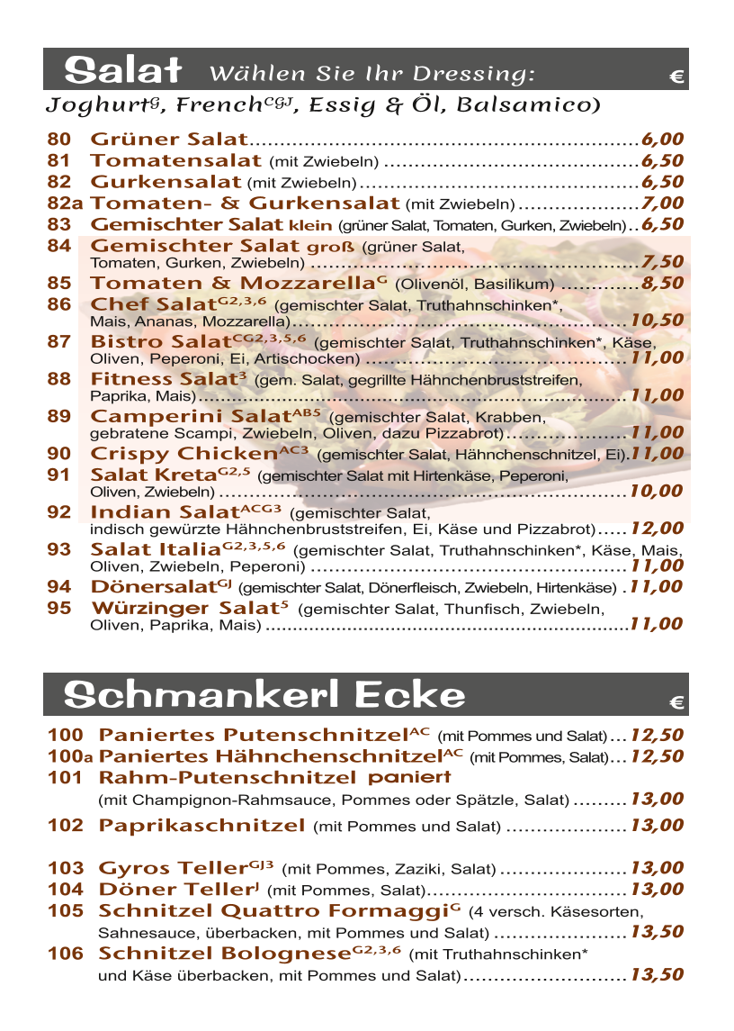 Speisekarte photo 2