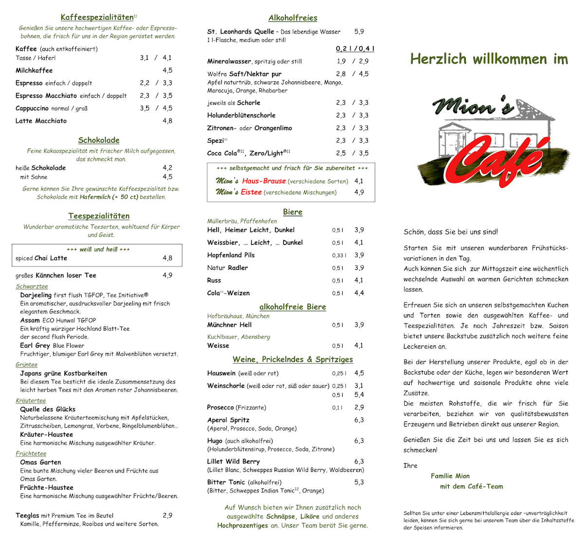 Speisekarte photo 1