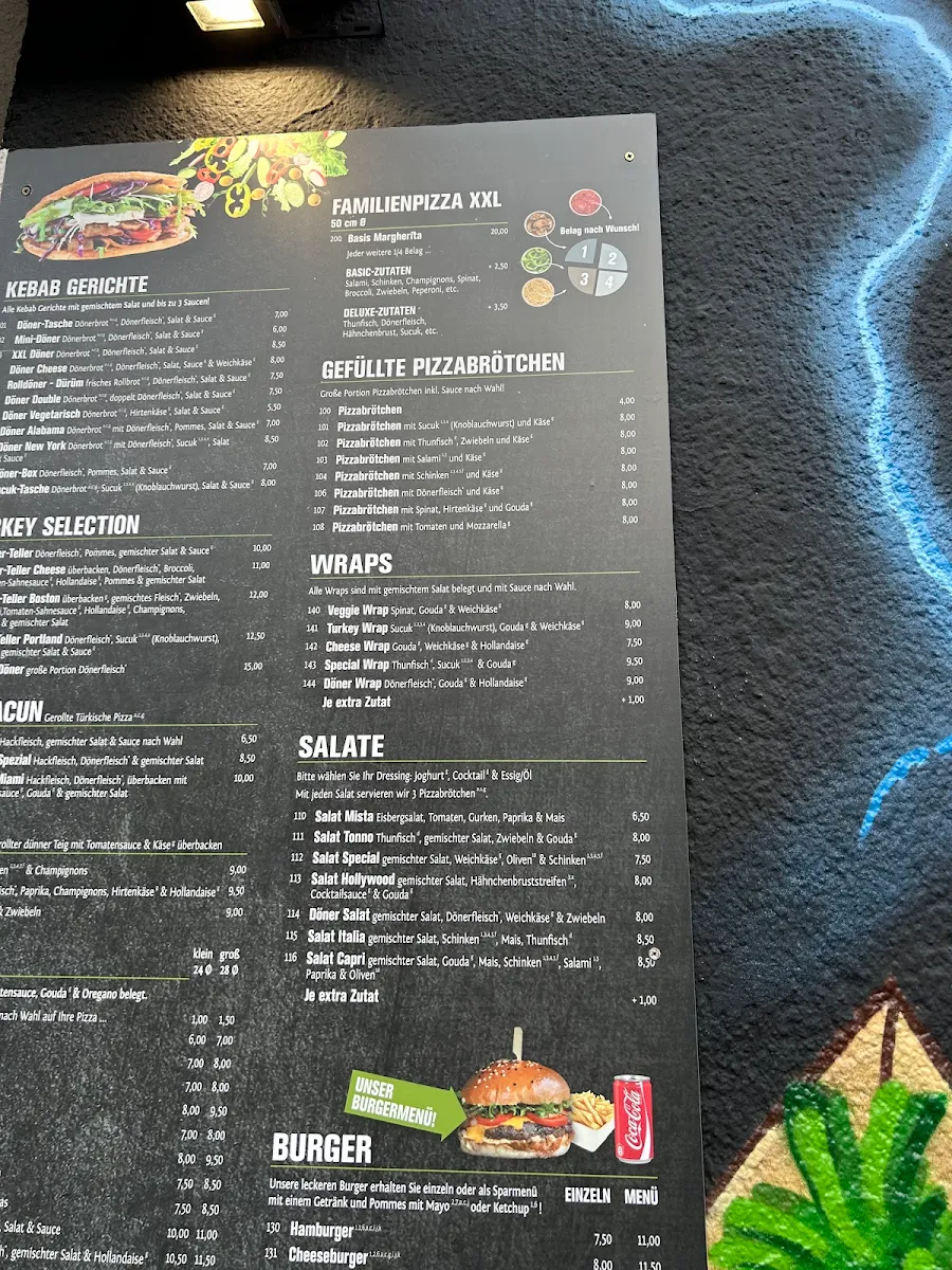 Speisekarte, Chillies Brilon