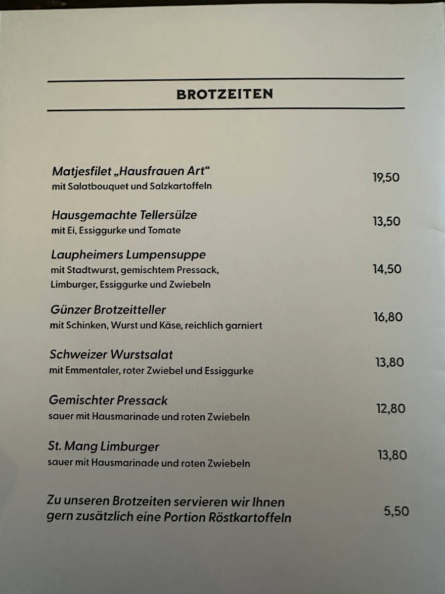Speisekarte photo 2