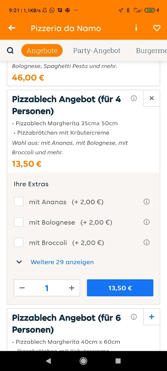 Speisekarte photo 2