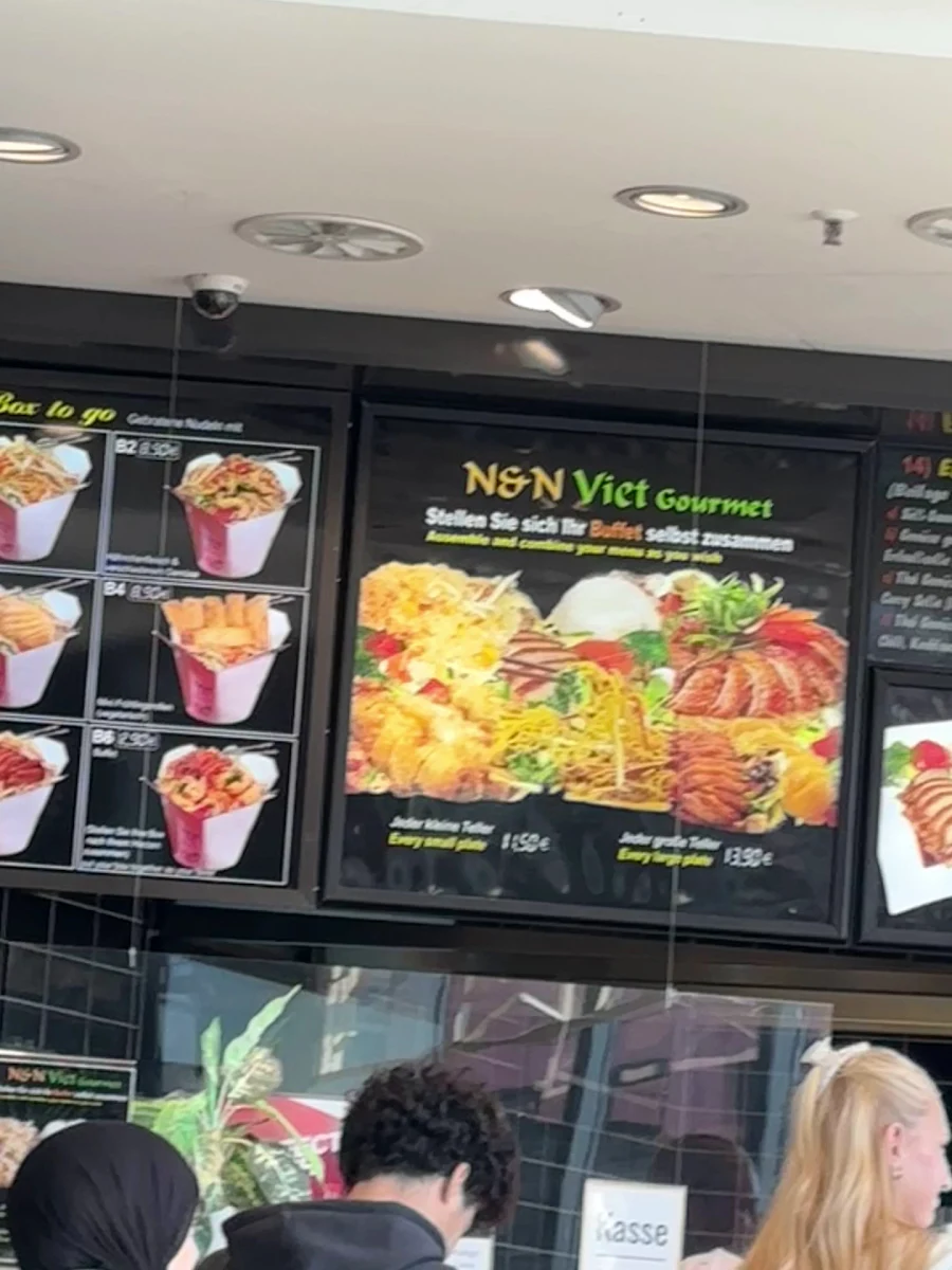 Speisekarte, N&N Viet Gourmet