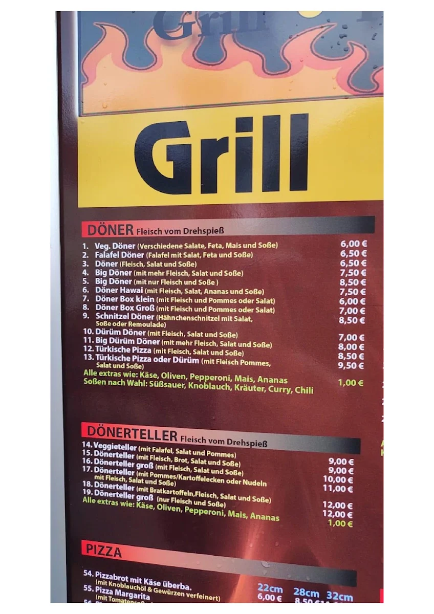 Speisekarte, Grillhaus Ararat Hayastan