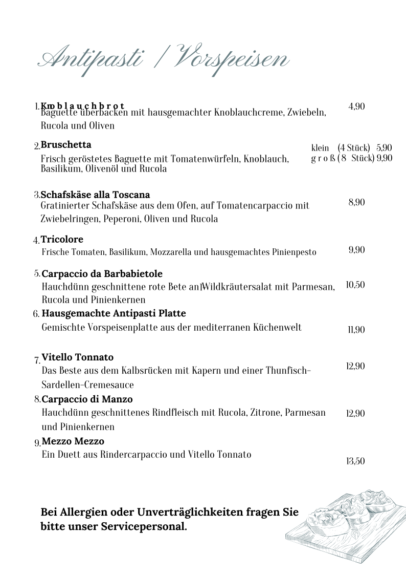 Speisekarte photo 5