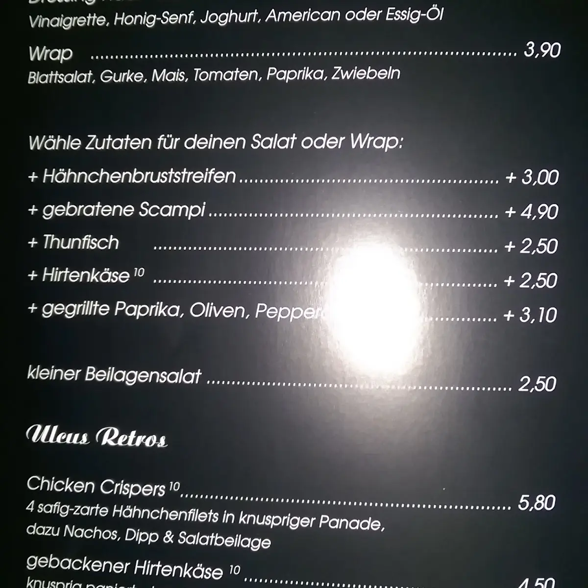 Speisekarte photo 2