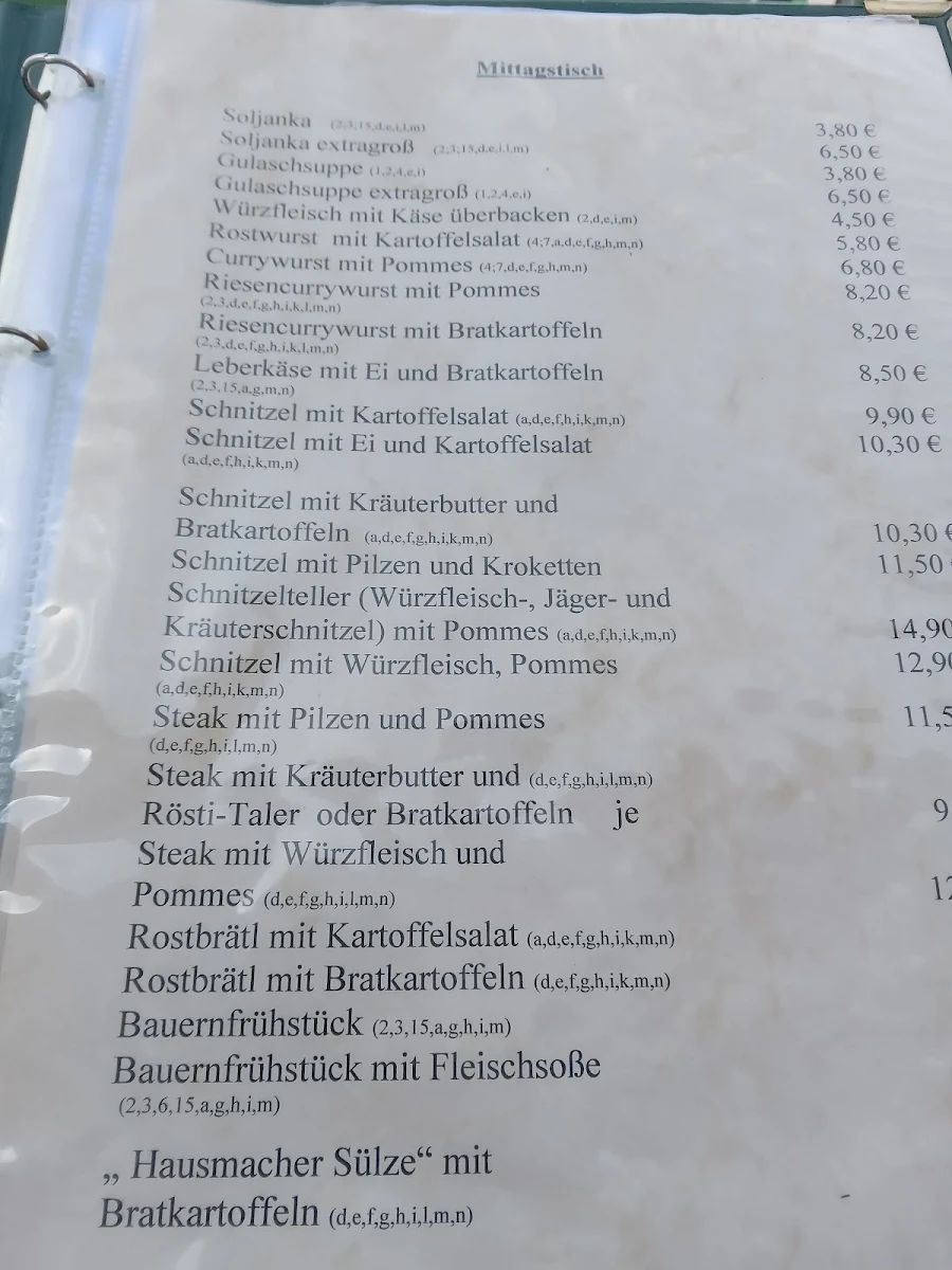 Speisekarte photo 2