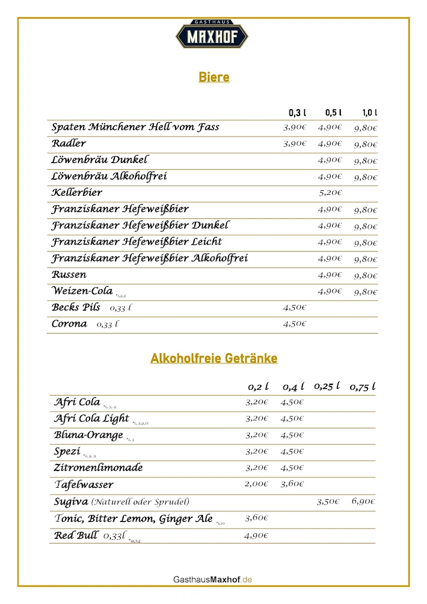 Speisekarte photo 5