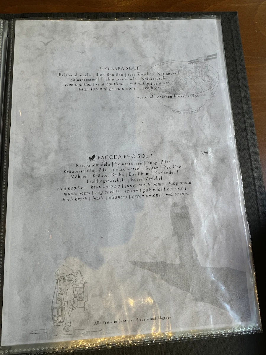 Speisekarte, Hoa Rong
