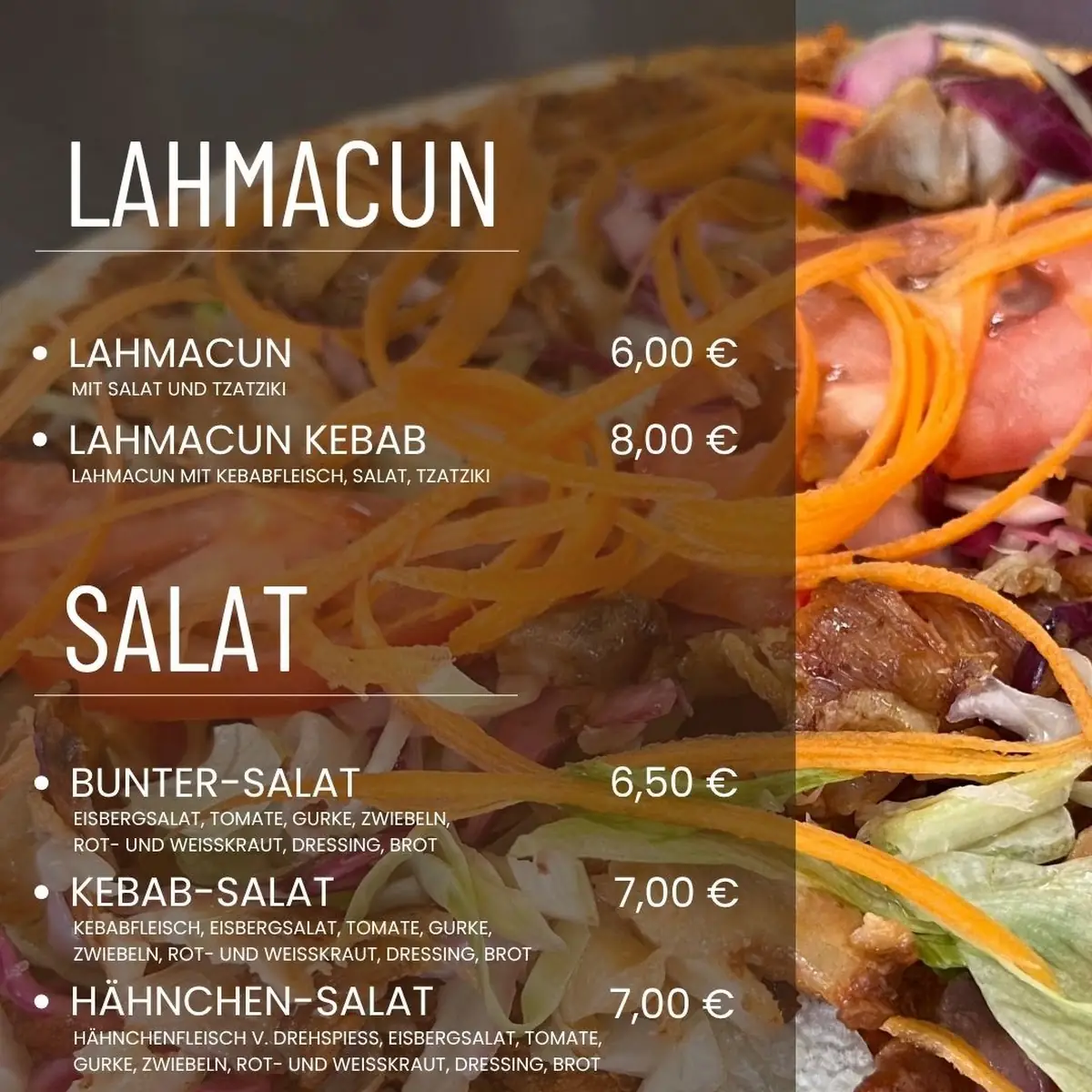 Speisekarte, FreshKebab