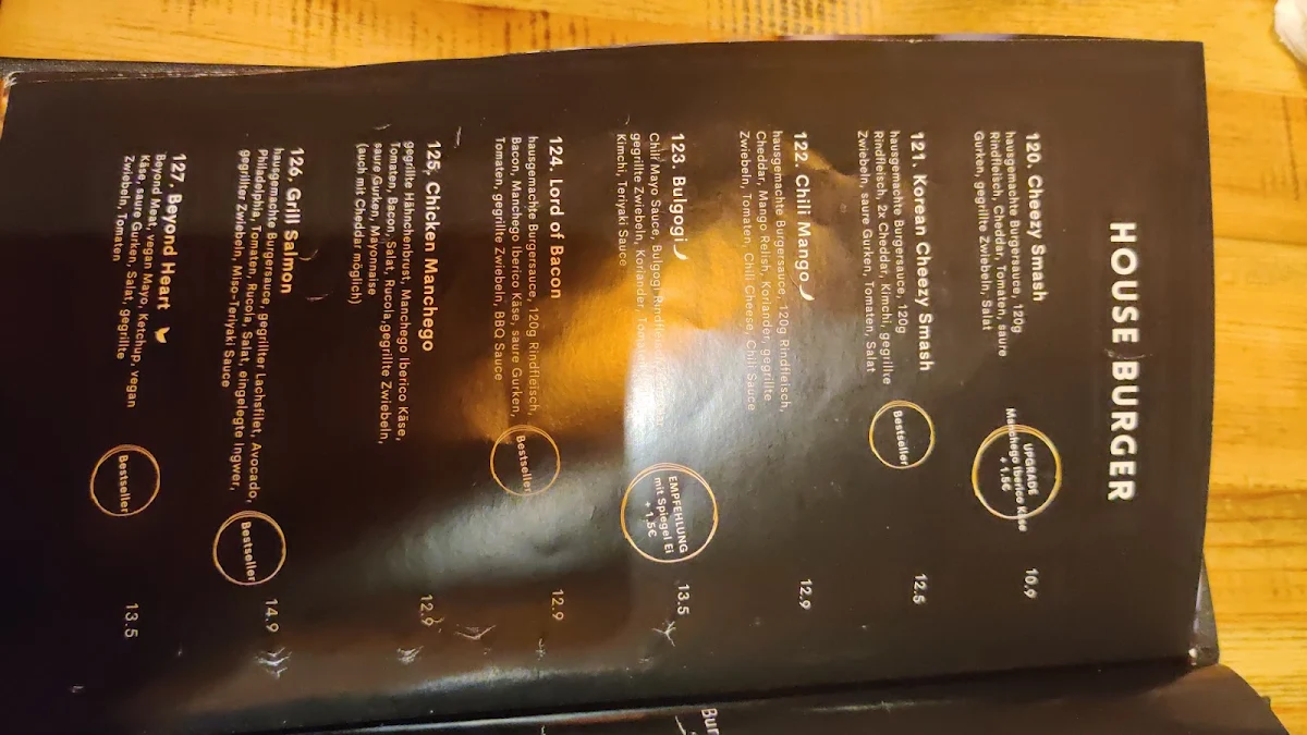 Speisekarte, CôCô Sushi & Lounge Erlangen
