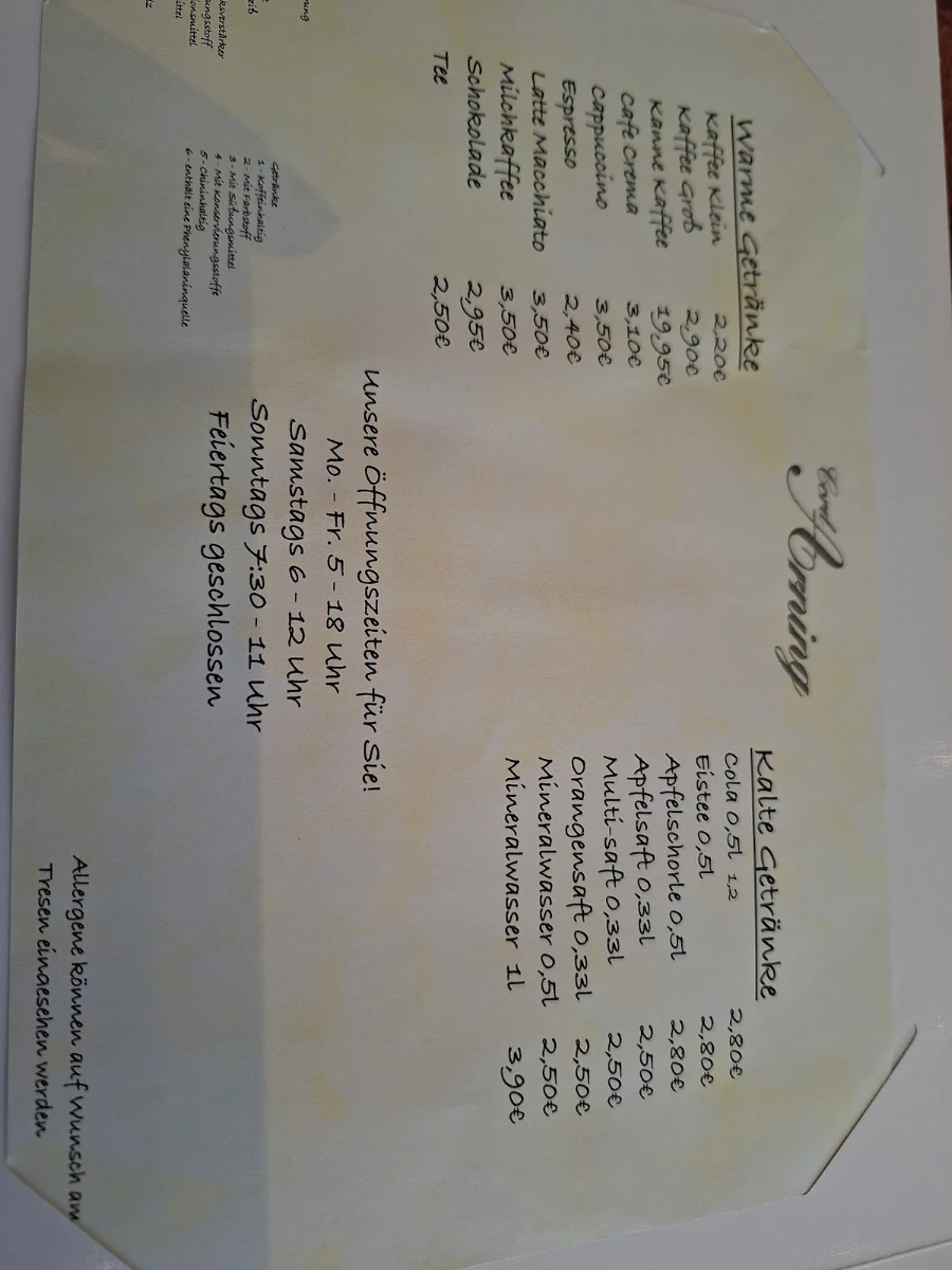 Speisekarte photo 2