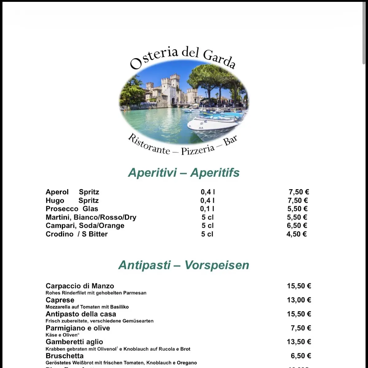 Speisekarte photo 1