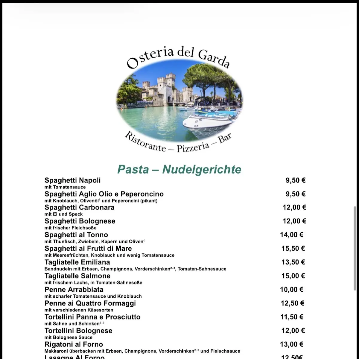 Speisekarte photo 5