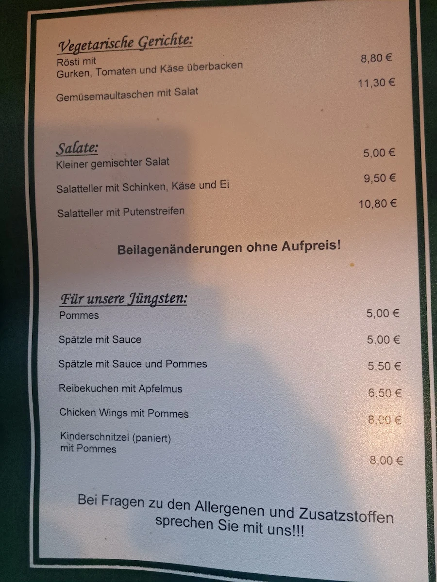 Speisekarte photo 2