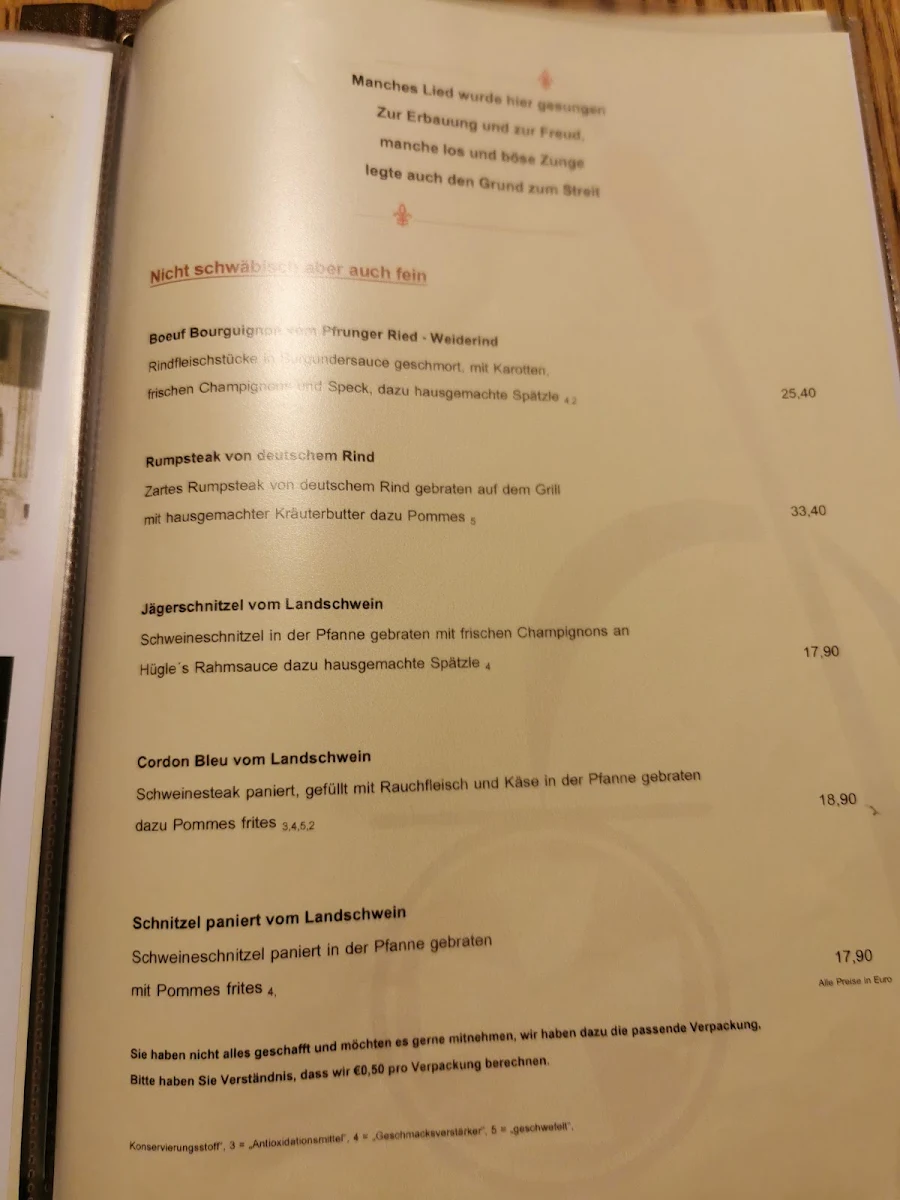 Speisekarte photo 1