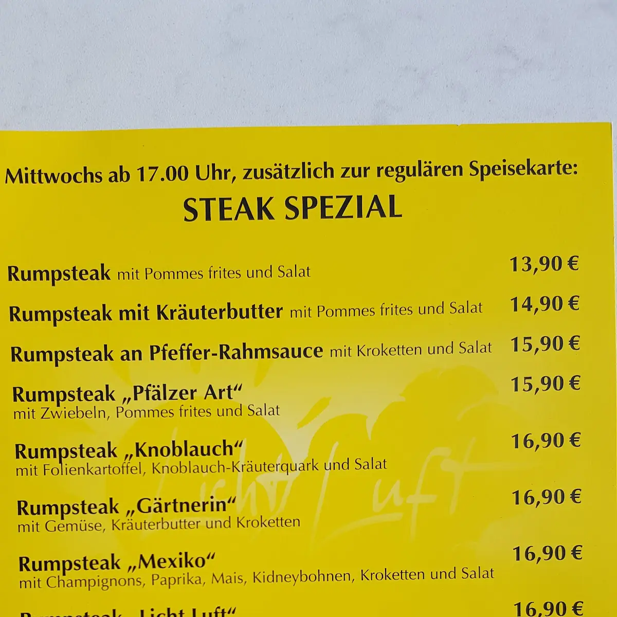 Speisekarte photo 6