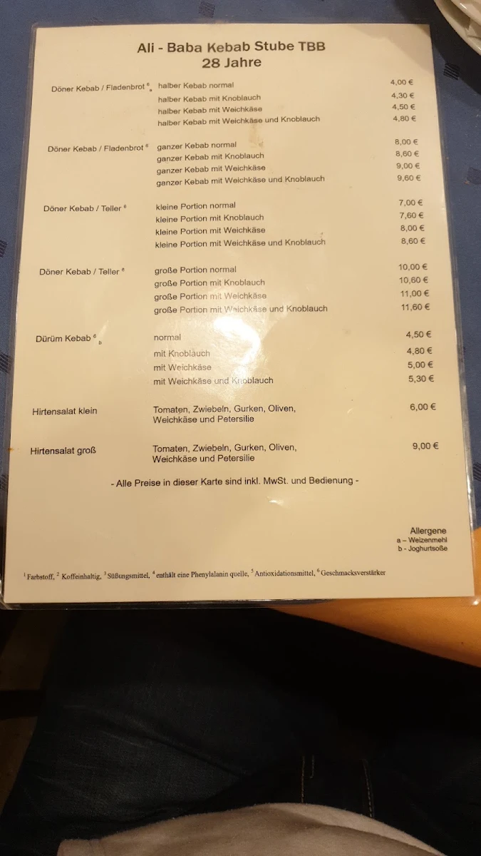 Speisekarte photo 5