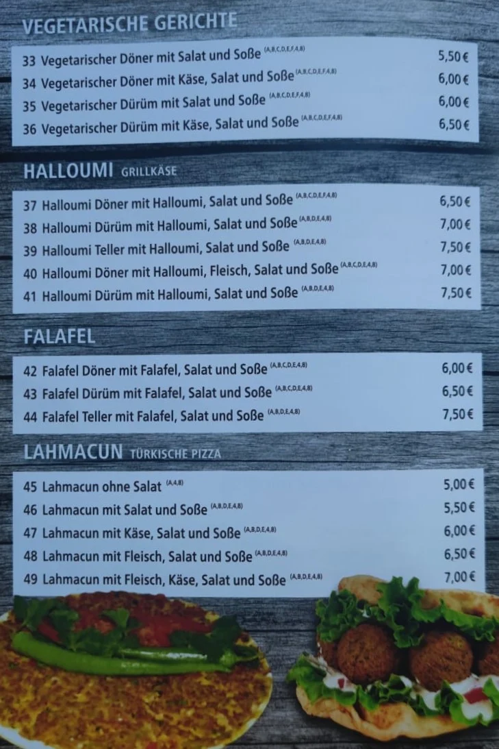 Speisekarte photo 2