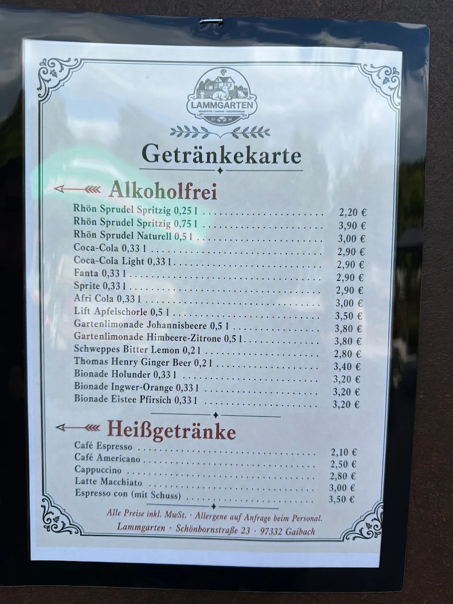 Speisekarte photo 2