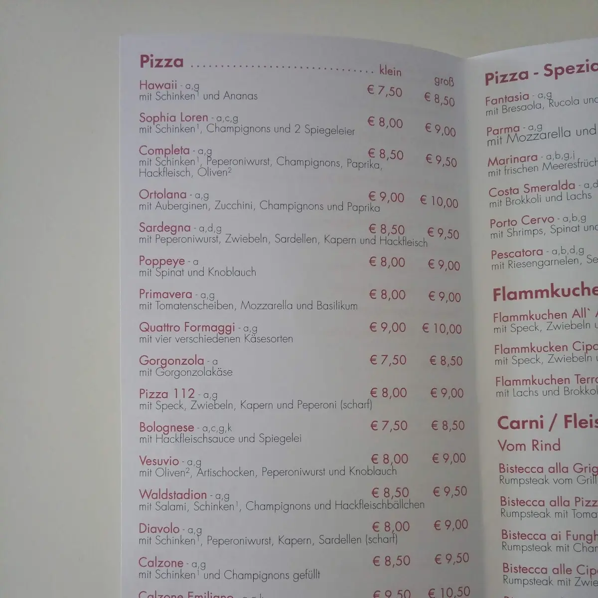 Speisekarte photo 1