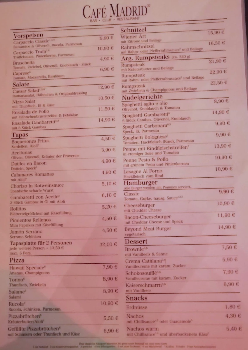 Speisekarte photo 5