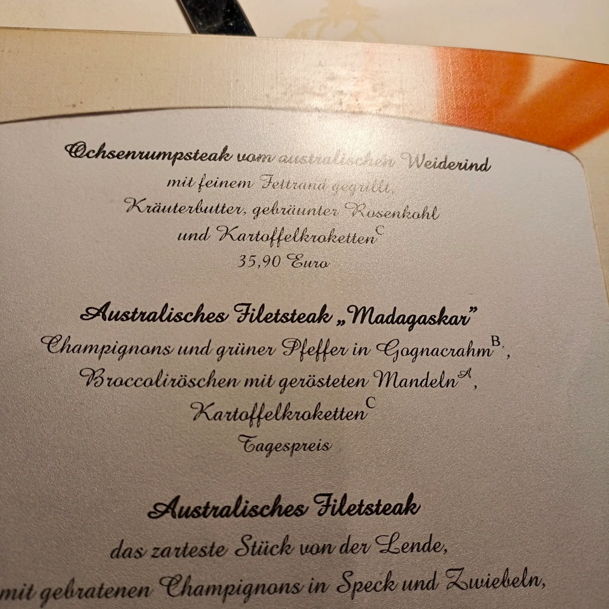 Speisekarte photo 2
