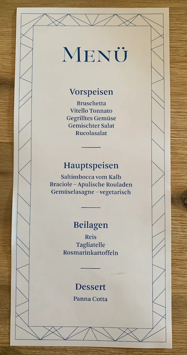 Speisekarte photo 2