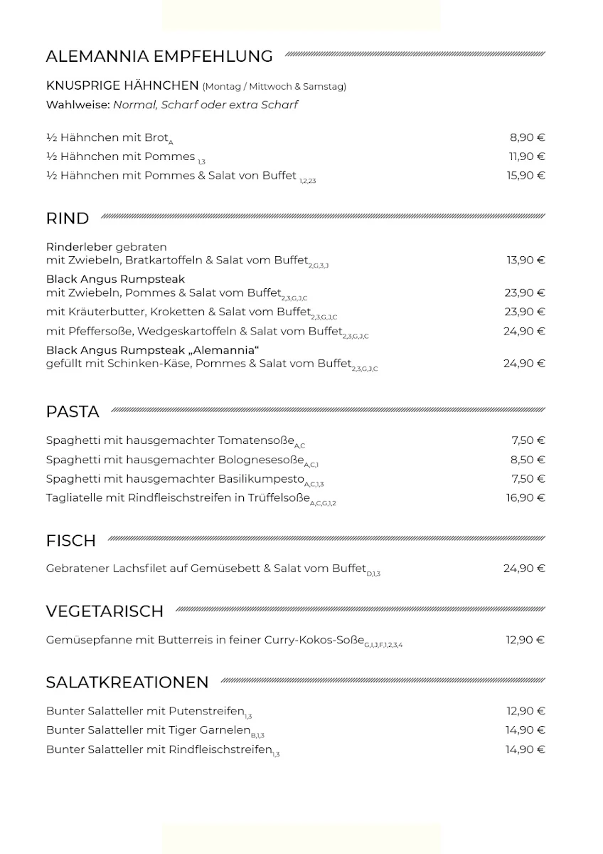 Speisekarte photo 1