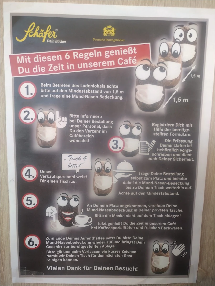 Speisekarte, Schäfer Dein Bäcker GmbH