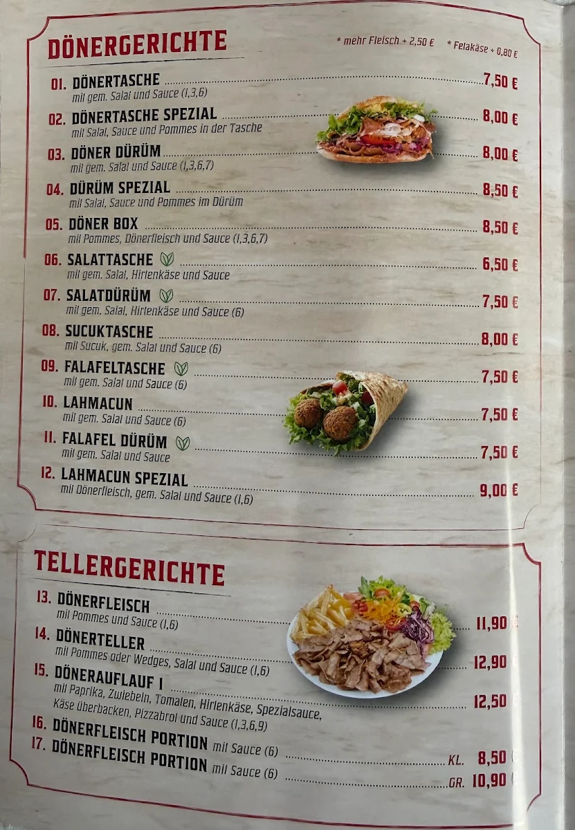 Speisekarte photo 2