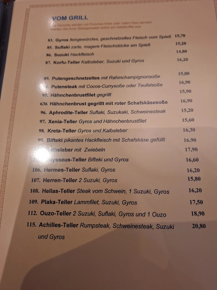 Speisekarte photo 1