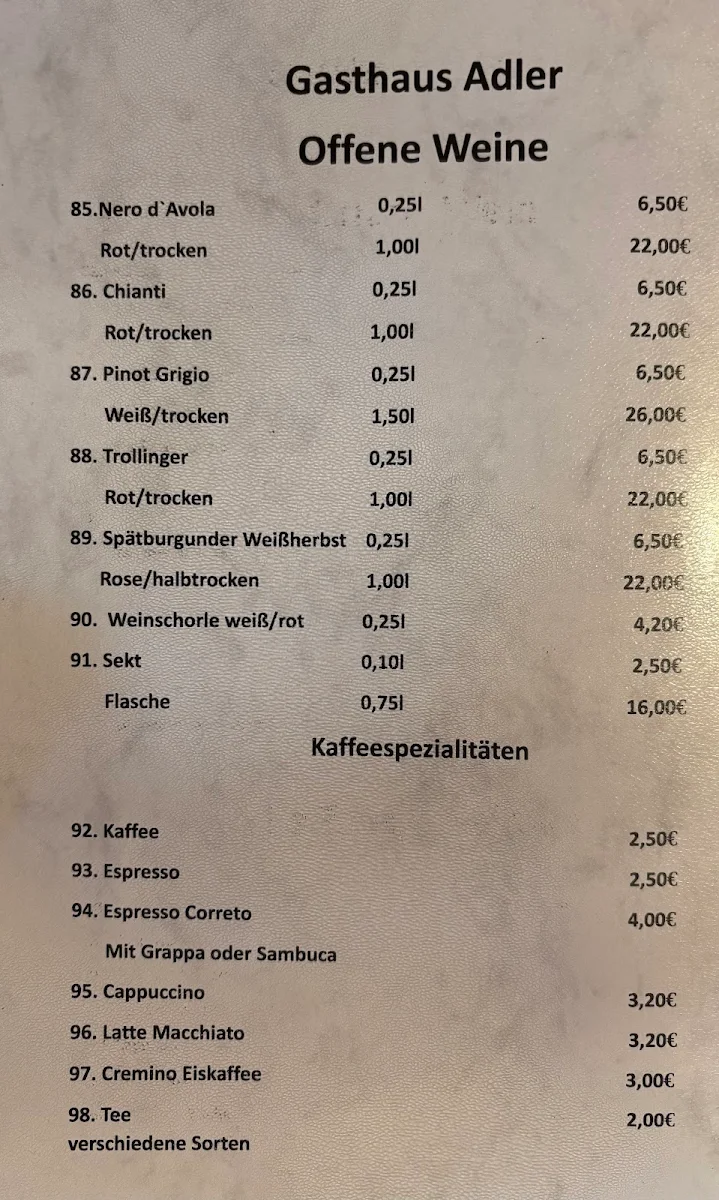 Speisekarte photo 3