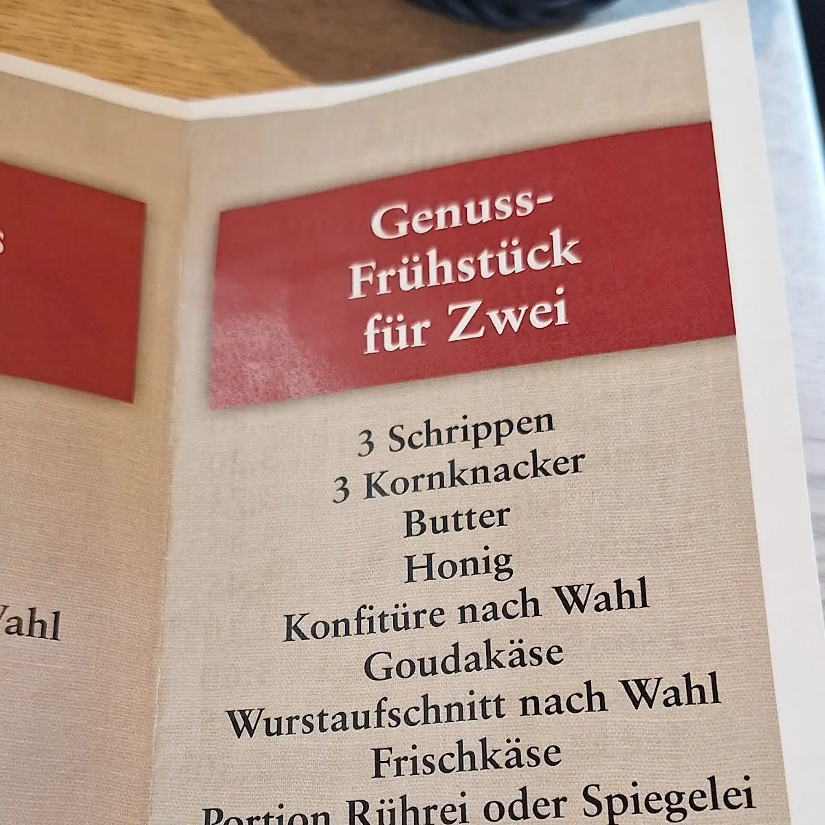 Speisekarte photo 1
