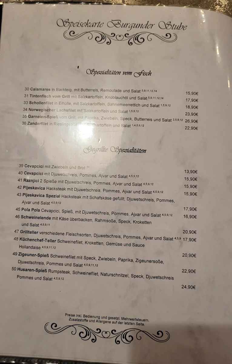 Speisekarte photo 2
