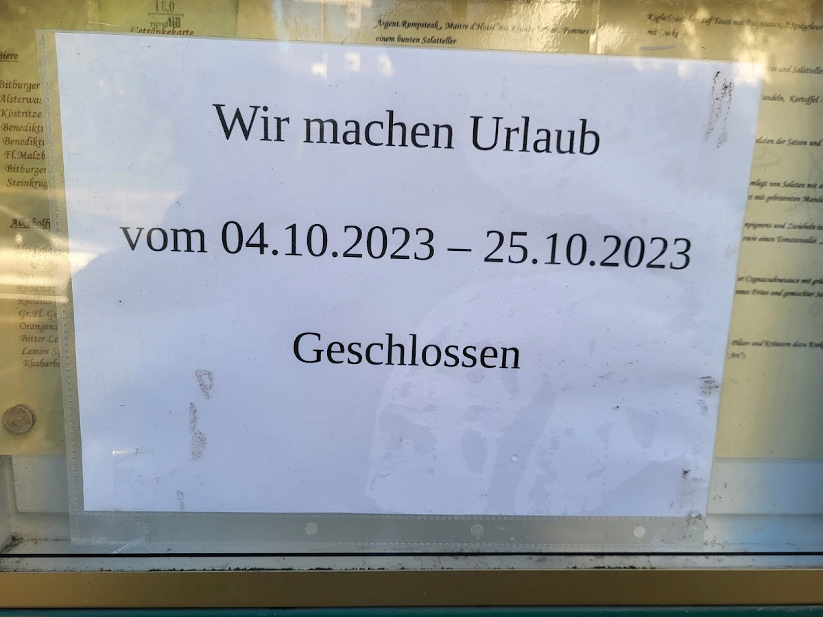 Speisekarte, Bürgerstübchen