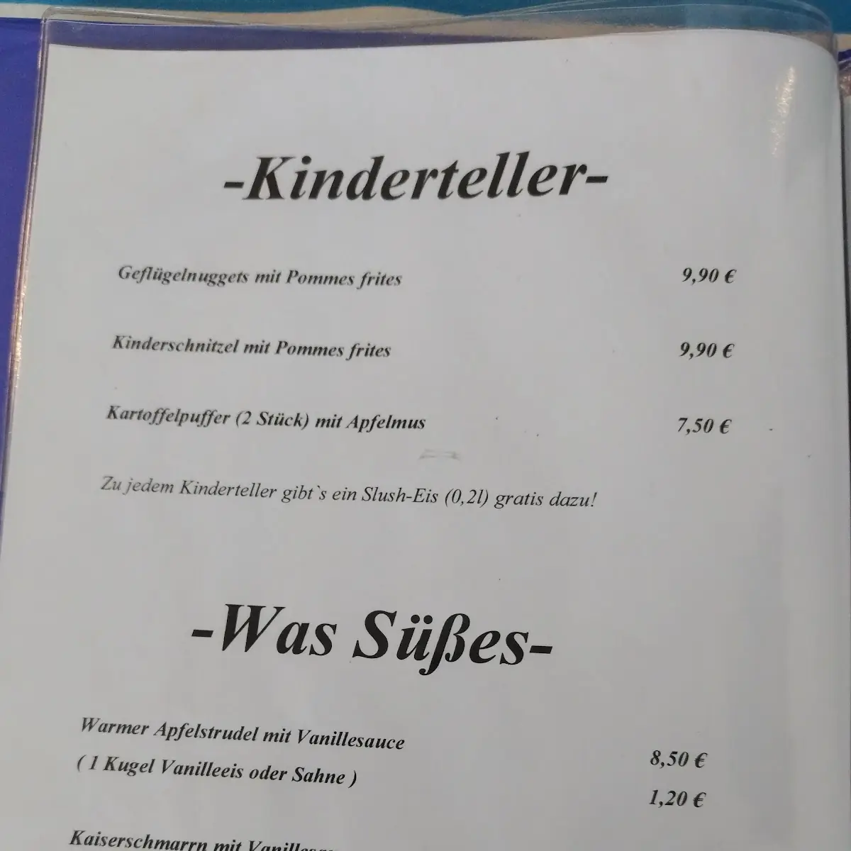 Speisekarte photo 4