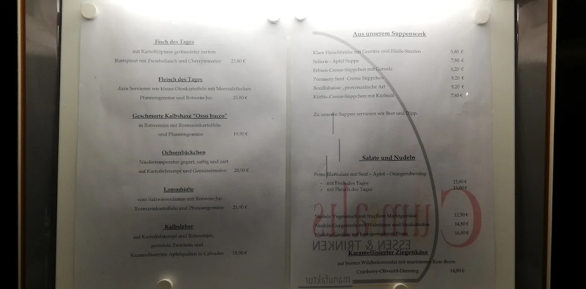 Speisekarte, Cumsalis
