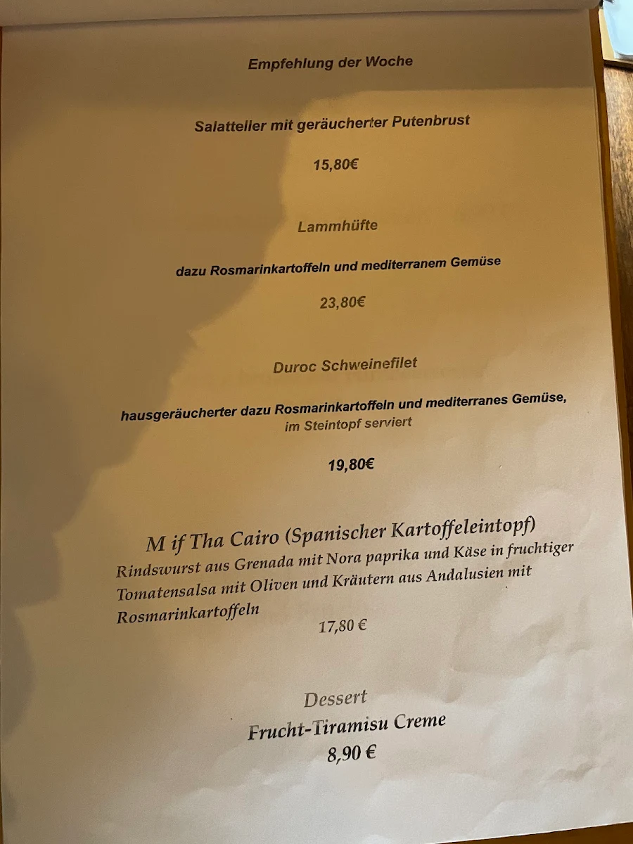 Speisekarte, Cumsalis