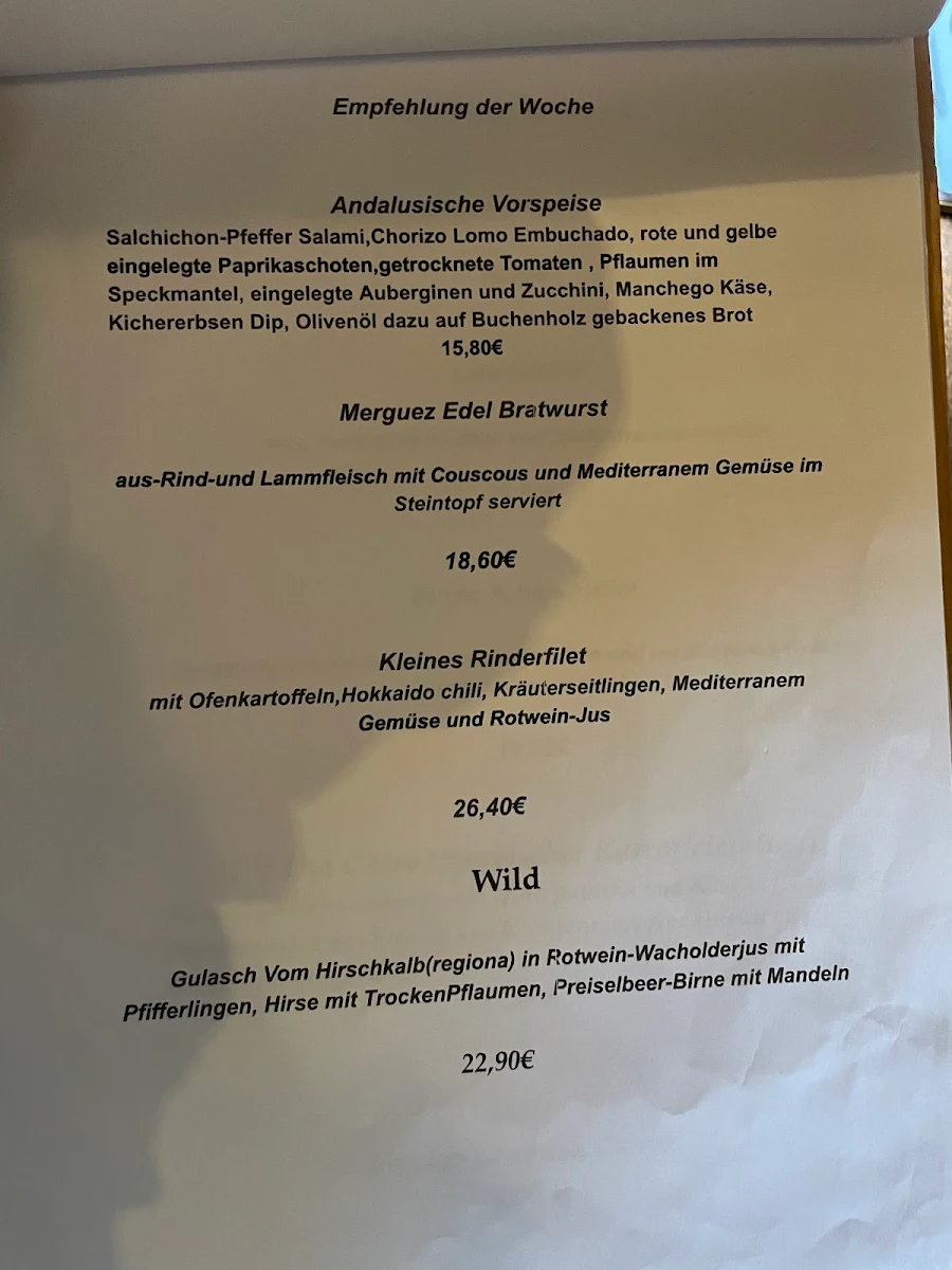 Speisekarte, Cumsalis