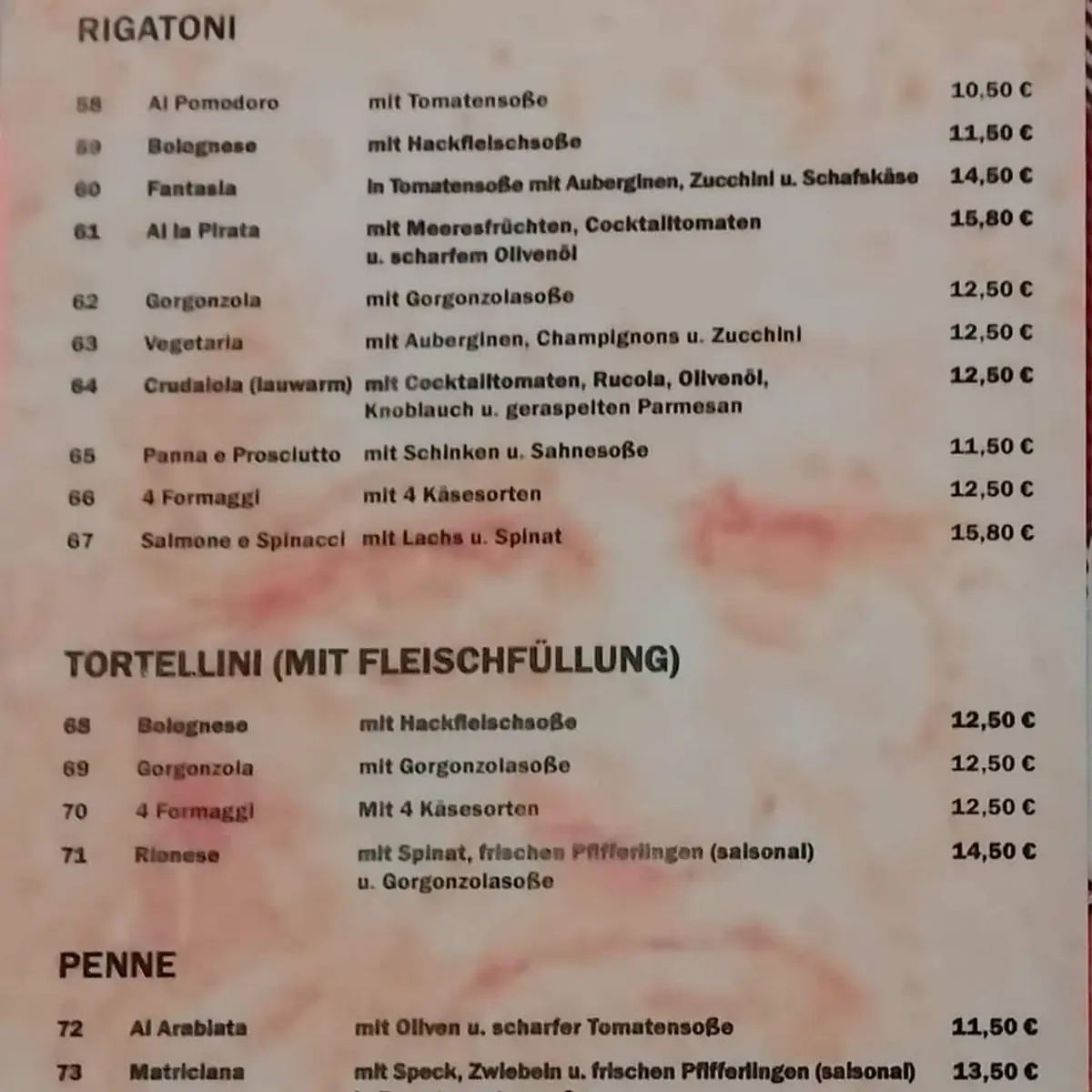 Speisekarte photo 2