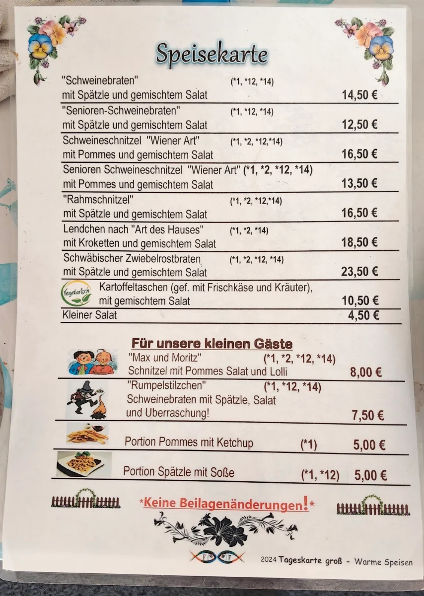 Speisekarte photo 1