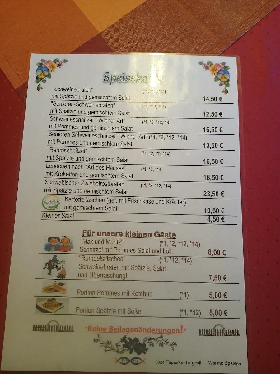 Speisekarte photo 2