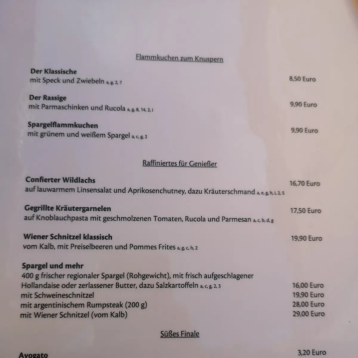 Speisekarte photo 3