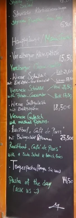 Speisekarte photo 1