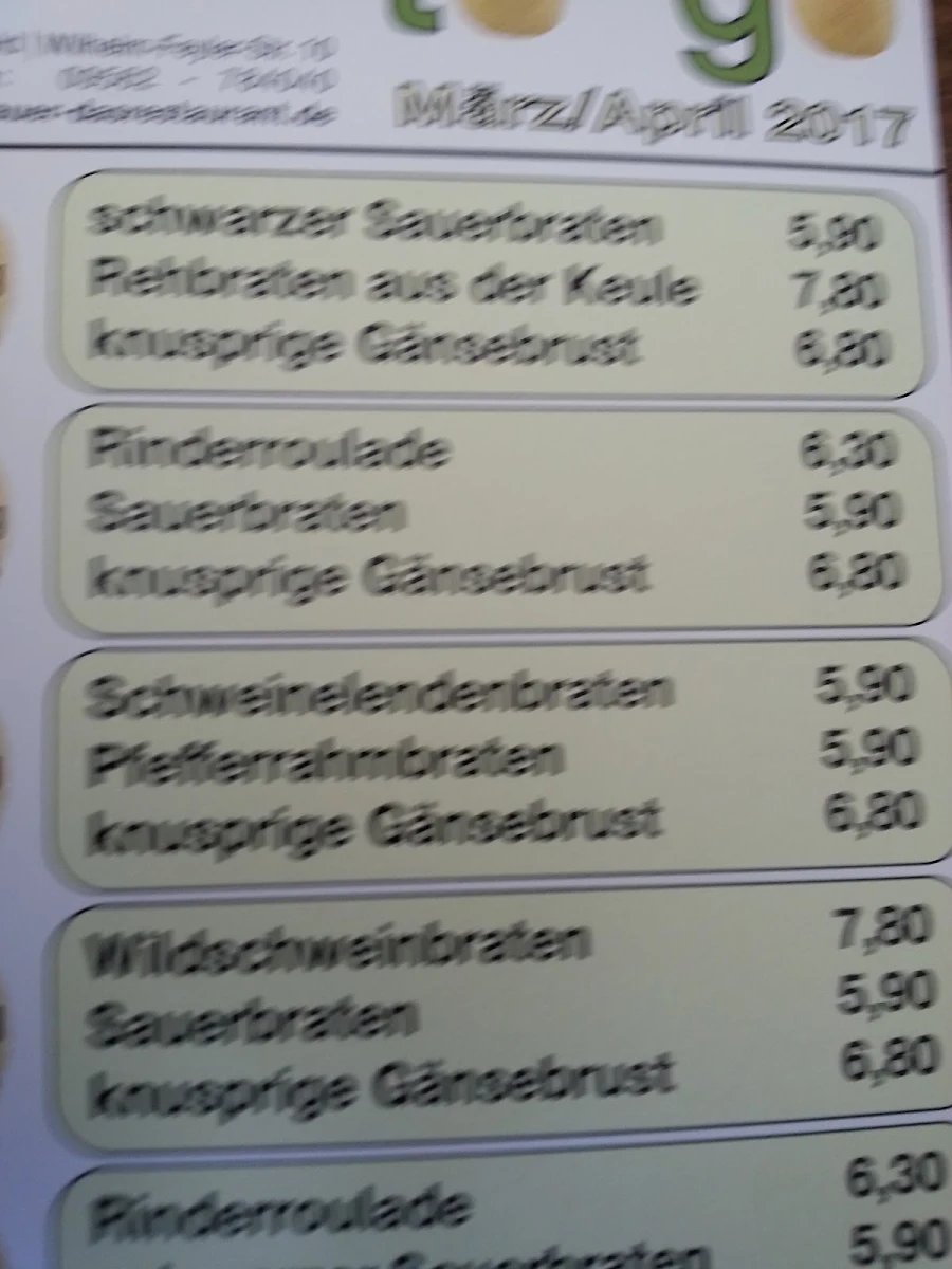 Speisekarte photo 1