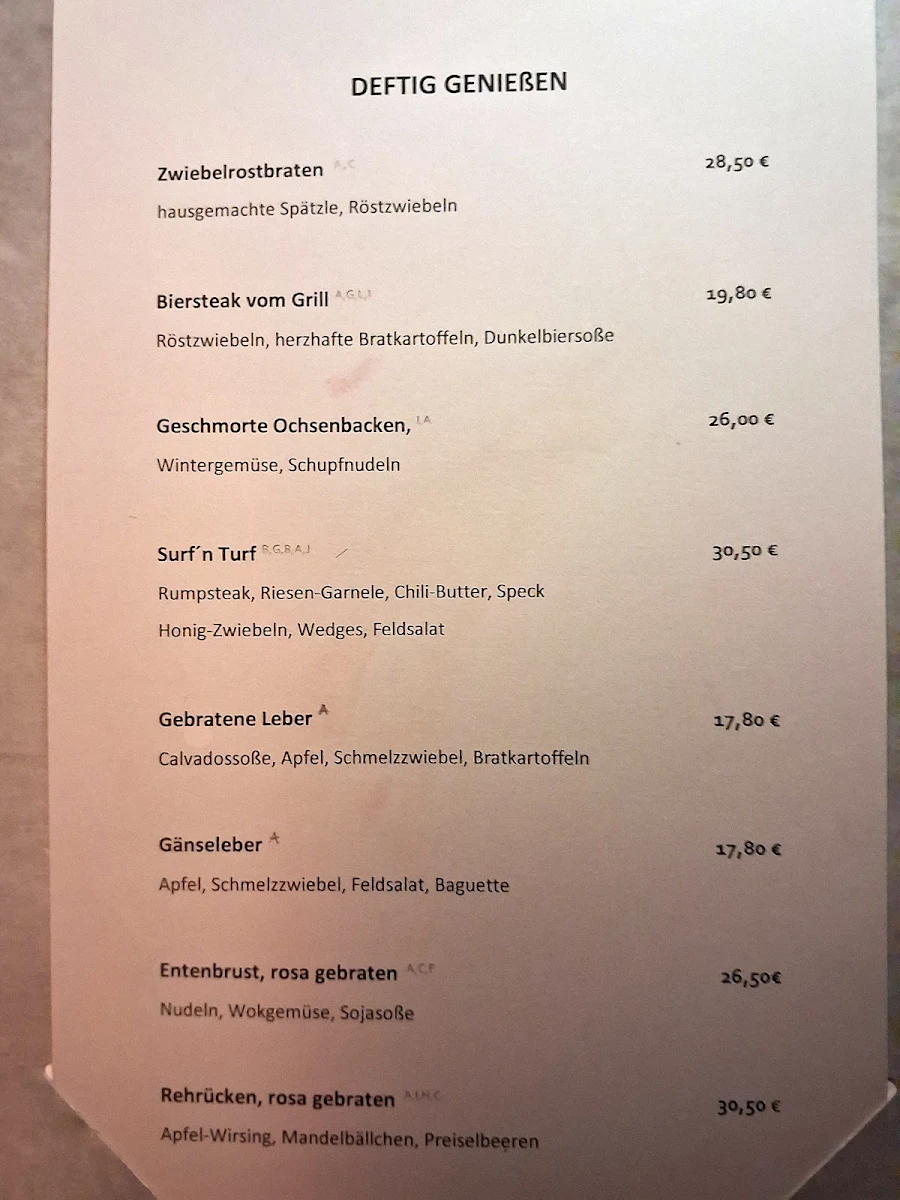 Speisekarte photo 1